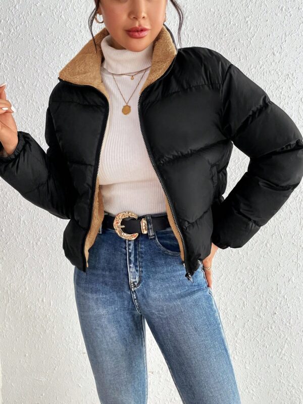 Campera Térmica Corta con Cierre y Cuello Alto - Image 30