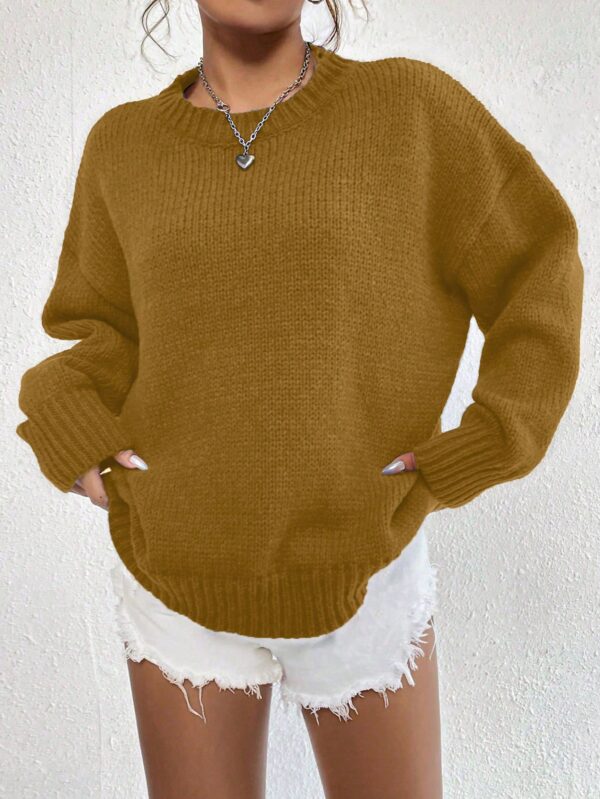 Sweater Casual de Mujer con Manga Larga y Cuello Redondo - Image 36