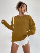 Sweater Casual de Mujer con Manga Larga y Cuello Redondo