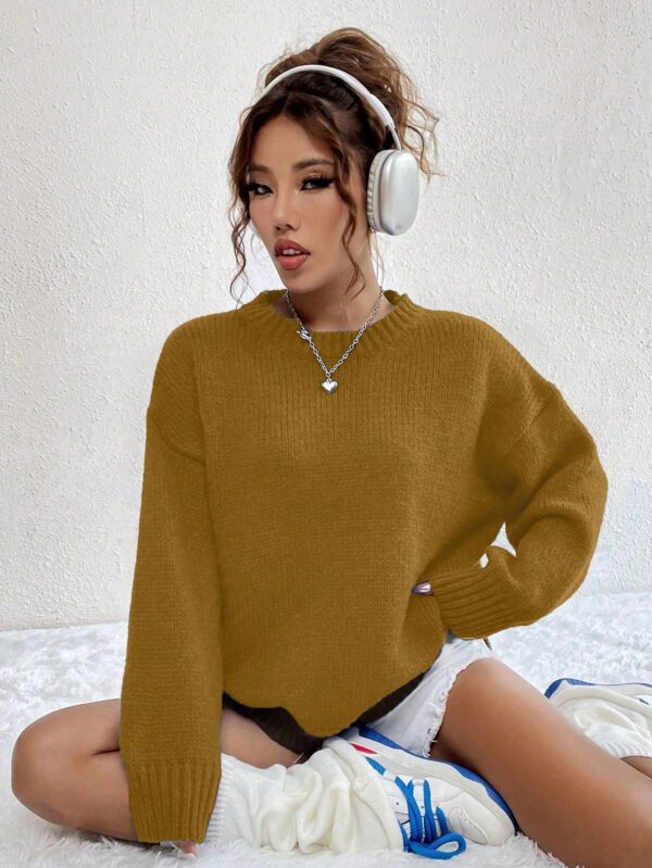 Sweater Casual de Mujer con Manga Larga y Cuello Redondo - Image 39