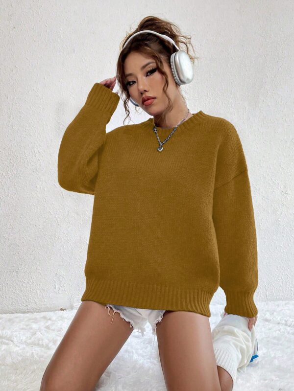 Sweater Casual de Mujer con Manga Larga y Cuello Redondo - Image 40
