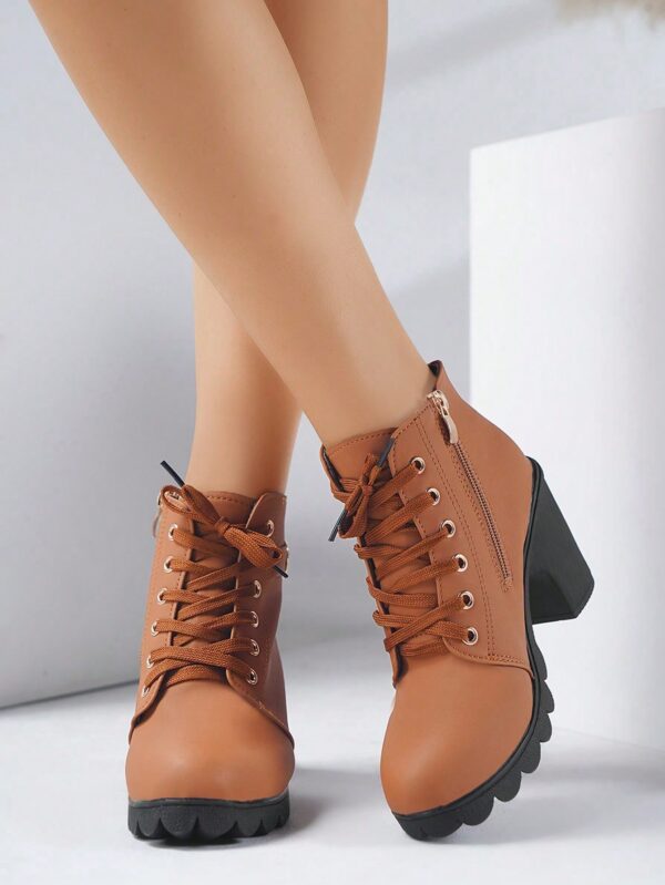 Botines de Tacón Grueso y Cordones Estilo Británico - Image 20