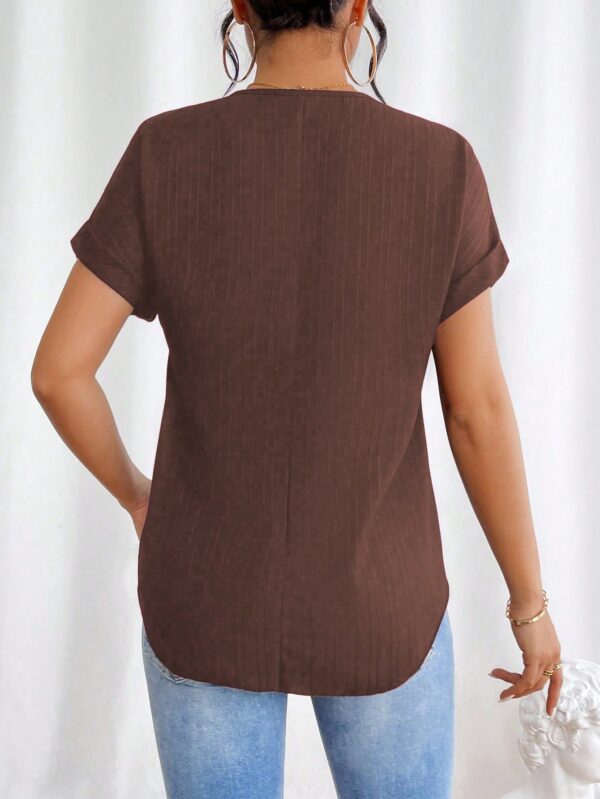 Blusa Casual con Cremallera y Manga Murciélago - Image 63