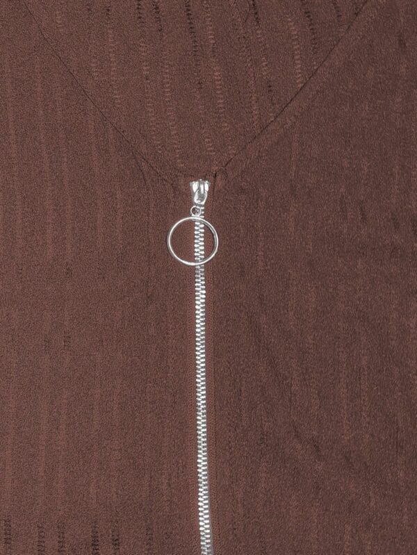 Blusa Casual con Cremallera y Manga Murciélago - Image 68