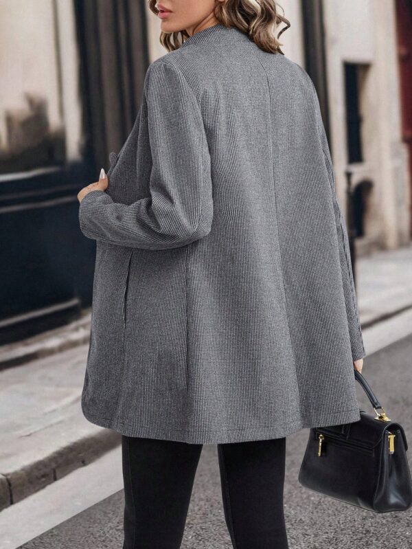 Chaqueta Midi Casual de Cuello Alto para Mujer - Image 64
