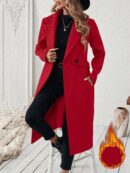 Abrigo Camel Casual de Doble Botonadura con Cinturón