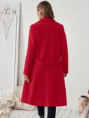 Abrigo Camel Casual de Doble Botonadura con Cinturón
