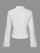Camisa a Rayas de Manga Larga para Mujer Estilo Casual