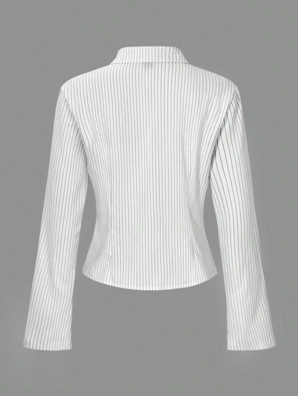 Camisa a Rayas de Manga Larga para Mujer Estilo Casual - Image 38