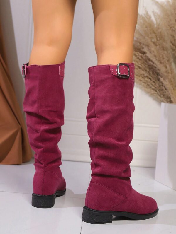 Botas Elegantes Sobre la Rodilla con Tacón Oculto - Image 10