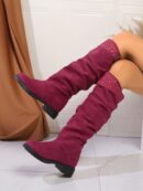 Botas Elegantes Sobre la Rodilla con Tacón Oculto