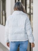 Abrigo Acolchado de Corderoy con Cierre Frontal