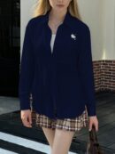 Camisa Estampada con Manga Larga y Hombros Caídos