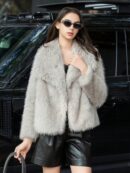 Chaqueta de Piel Sintética para Dama Elegante y Casual