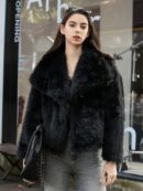 Chaqueta de Piel Sintética para Dama Elegante y Casual