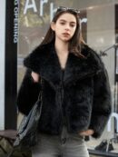 Chaqueta de Piel Sintética para Dama Elegante y Casual