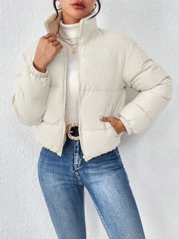Campera Térmica Corta con Cierre y Cuello Alto - Image 10