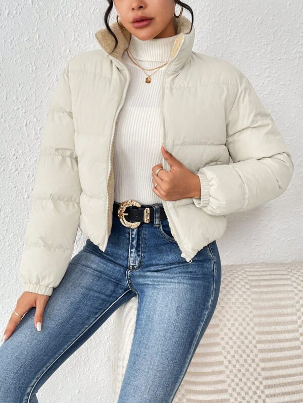 Campera Térmica Corta con Cierre y Cuello Alto - Image 11