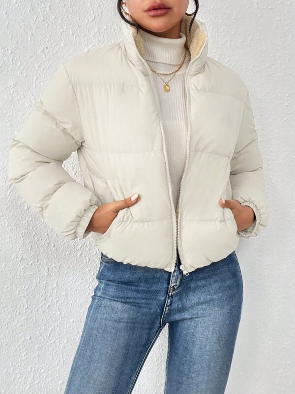 Campera Térmica Corta con Cierre y Cuello Alto - Image 12