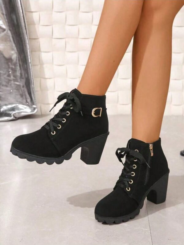 Botines de Tacón Grueso y Cordones Estilo Británico - Image 21