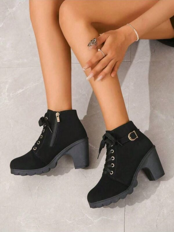 Botines de Tacón Grueso y Cordones Estilo Británico - Image 22