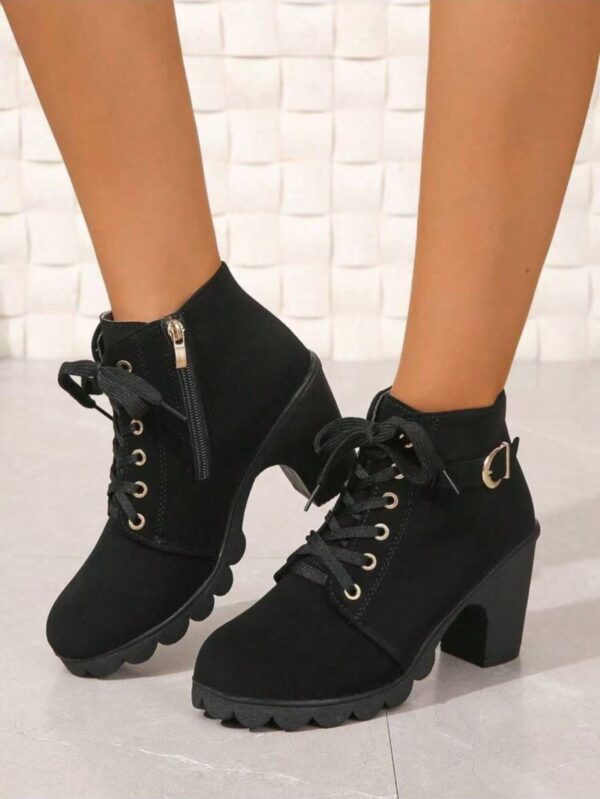 Botines de Tacón Grueso y Cordones Estilo Británico - Image 23
