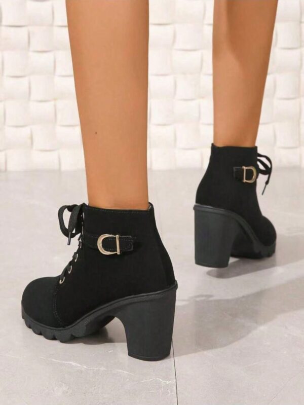 Botines de Tacón Grueso y Cordones Estilo Británico - Image 25