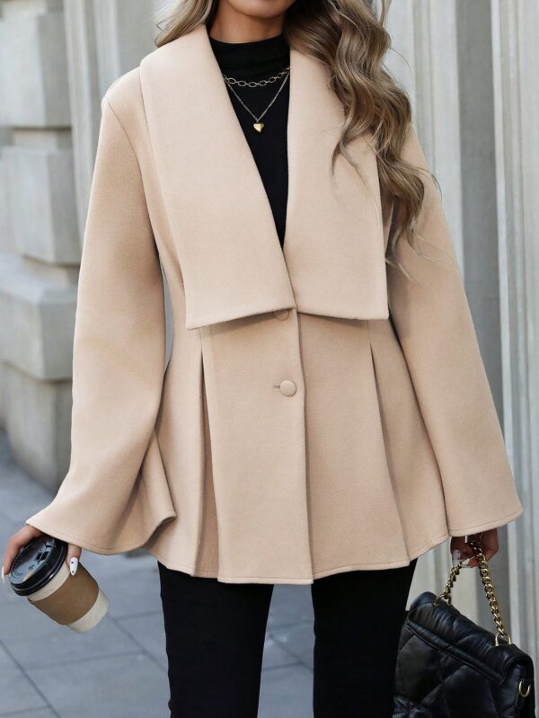 Abrigo Elegante de Estilo Francés con Cuello V y Cintura Envolvente - Image 15
