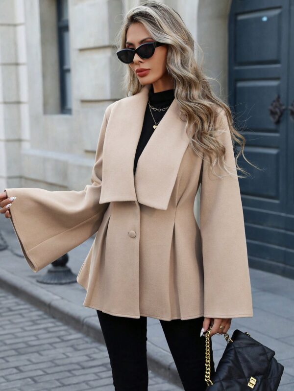 Abrigo Elegante de Estilo Francés con Cuello V y Cintura Envolvente - Image 16