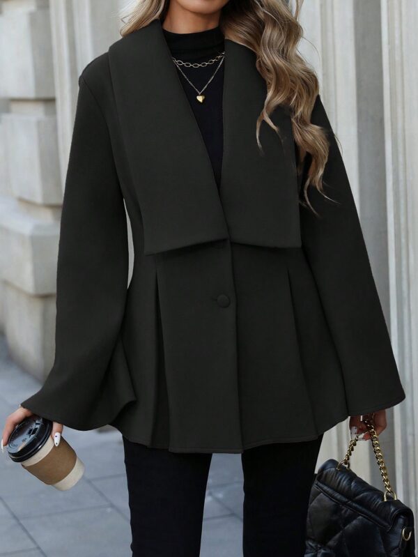 Abrigo Elegante de Estilo Francés con Cuello V y Cintura Envolvente - Image 21