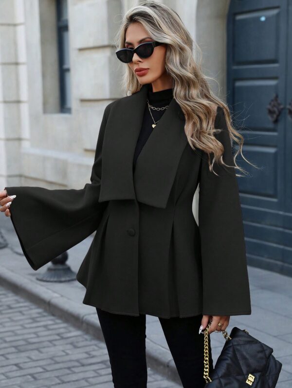 Abrigo Elegante de Estilo Francés con Cuello V y Cintura Envolvente - Image 24