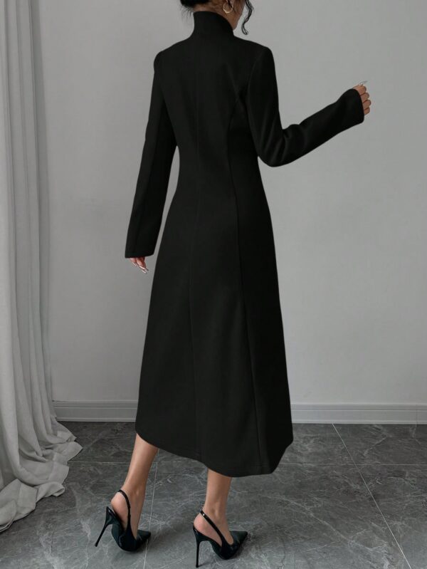 Abrigo Elegante Cuello Alto y Botones Estilo Chino - Image 26