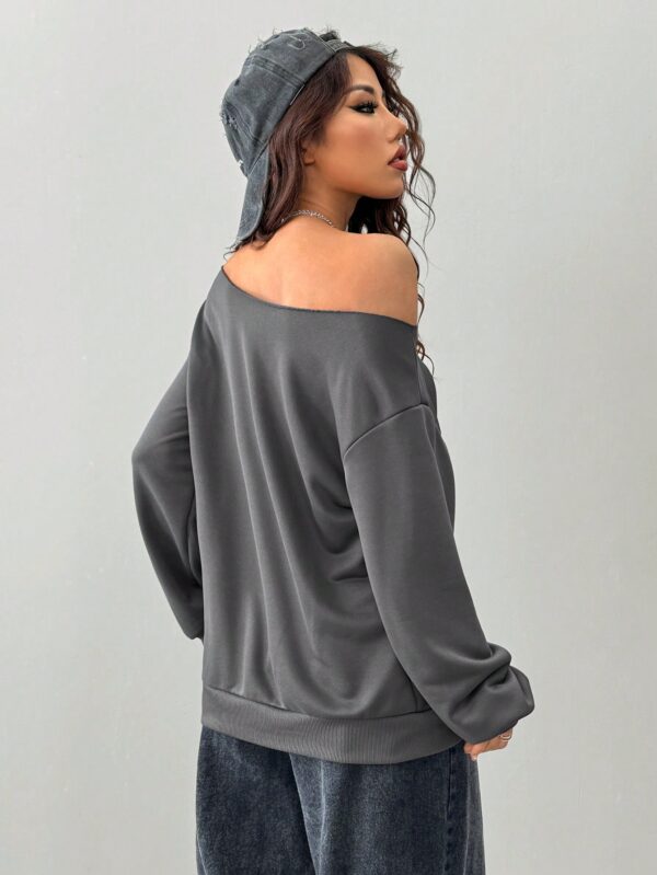 Sudadera de Punto Gris con Estampado y Manga Larga para Otoño/Invierno - Image 38