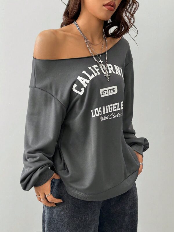 Sudadera de Punto Gris con Estampado y Manga Larga para Otoño/Invierno - Image 41