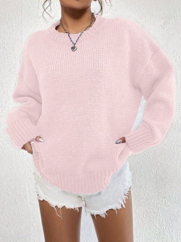 Sweater Casual de Mujer con Manga Larga y Cuello Redondo - Image 71