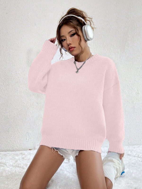 Sweater Casual de Mujer con Manga Larga y Cuello Redondo - Image 73