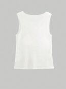Chaleco Elegante de Botones Metálicos con Cuello Redondo
