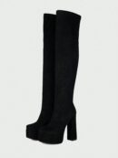 Botas de Media de Tacón Grueso y Plataforma Elegantes