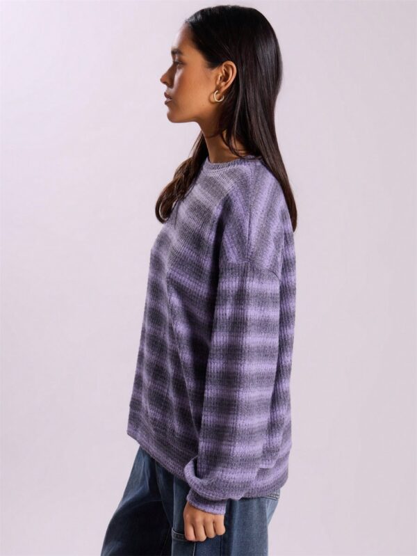 Sweater a Rayas Oversize Cuello Redondo al Estilo Y2k 90's - Image 19