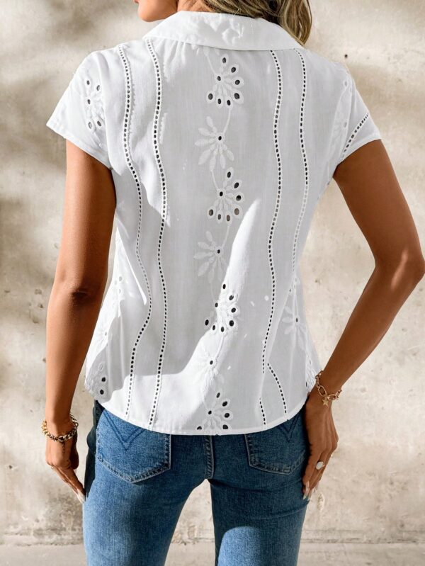 Blusa de Verano con Estampado Geométrico y Manga Murciélago - Image 15