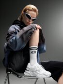 Zapatillas Deportivas Chunky de Malla Blanca con Cordones