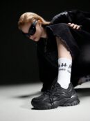 Zapatillas Deportivas Chunky de Malla Blanca con Cordones