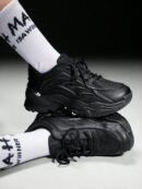 Zapatillas Deportivas Chunky de Malla Blanca con Cordones