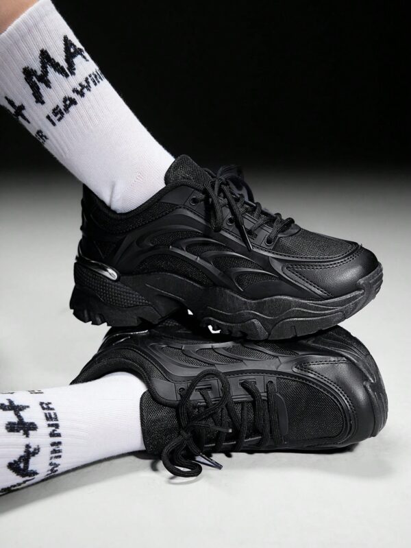 Zapatillas Deportivas Chunky de Malla Blanca con Cordones - Image 4