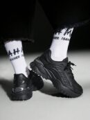 Zapatillas Deportivas Chunky de Malla Blanca con Cordones