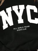 Sudadera Casual de Mujer con Estampado de Letras y Manga Larga