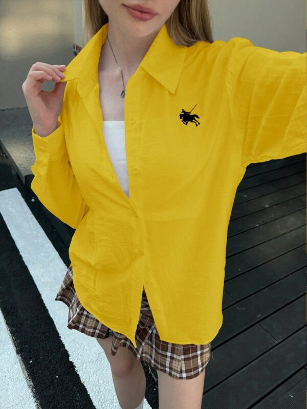 Camisa Estampada con Manga Larga y Hombros Caídos - Image 83