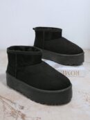 Botines de Gamuza Sintética con Plataforma y Suela de Tractor