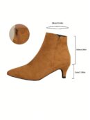 Botines de Mujer con Cierre Lateral y Tacón Delgado