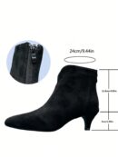 Botines de Mujer con Cierre Lateral y Tacón Delgado